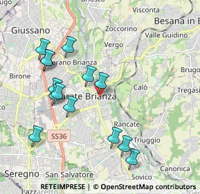 Mappa Via C. Menotti, 20841 Carate Brianza MB, Italia (2.00929)