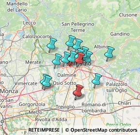 Mappa Via dei Tigli, 24048 Treviolo BG, Italia (9.055)