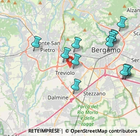 Mappa Via dei Tigli, 24048 Treviolo BG, Italia (4.21615)