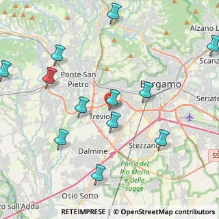 Mappa Via dei Tigli, 24048 Treviolo BG, Italia (5.23308)