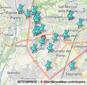 Mappa Via dei Tigli, 24048 Treviolo BG, Italia (1.9275)