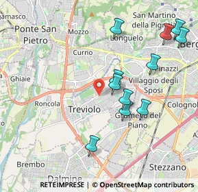 Mappa Via dei Tigli, 24048 Treviolo BG, Italia (2.04818)