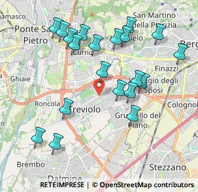 Mappa Via dei Tigli, 24048 Treviolo BG, Italia (2.03)