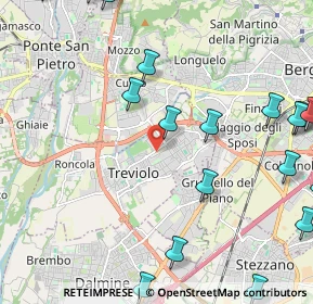 Mappa Via dei Tigli, 24048 Treviolo BG, Italia (3.158)