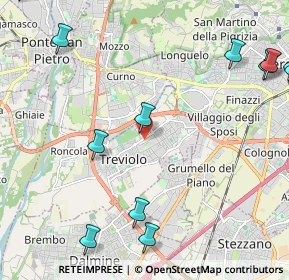 Mappa Via dei Tigli, 24048 Treviolo BG, Italia (3.10083)