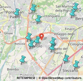 Mappa Via dei Tigli, 24048 Treviolo BG, Italia (2.36846)