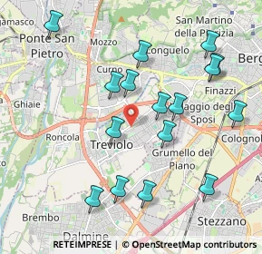 Mappa Via dei Tigli, 24048 Treviolo BG, Italia (2.0625)