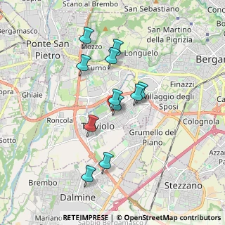 Mappa Via dei Tigli, 24048 Treviolo BG, Italia (1.53182)