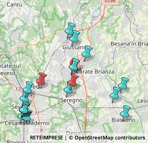 Mappa Viale Lario, 20034 Giussano MB, Italia (4.72722)