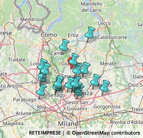 Mappa Viale Lario, 20034 Giussano MB, Italia (11.5975)