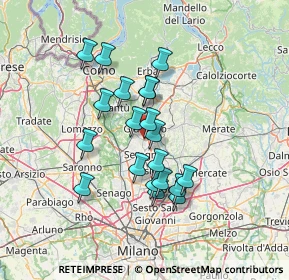 Mappa Viale Lario, 20034 Giussano MB, Italia (11.4175)