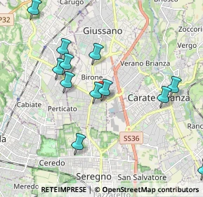 Mappa Viale Lario, 20034 Giussano MB, Italia (2.09667)