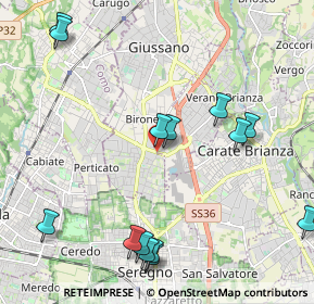 Mappa Viale Lario, 20034 Giussano MB, Italia (2.51571)