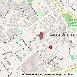 Mappa Via Francesco Cusani, 10, 20841 Carate Brianza, Monza e Brianza (Lombardia)