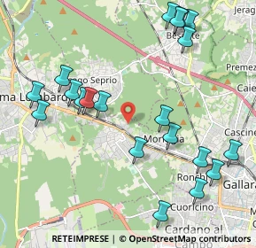 Mappa Via Emanuela Loi, 21011 Casorate Sempione VA, Italia (2.3815)