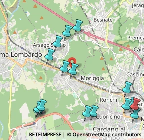 Mappa Via Emanuela Loi, 21011 Casorate Sempione VA, Italia (2.61765)