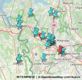 Mappa Via Emanuela Loi, 21011 Casorate Sempione VA, Italia (6.879)