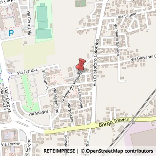 Mappa Via Amerigo Vespucci, 21, 31033 Castelfranco Veneto, Treviso (Veneto)