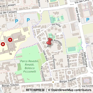 Mappa Via romagna 40, 31033 Castelfranco Veneto, Treviso (Veneto)