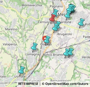 Mappa Via dei Morell, 23875 Osnago LC, Italia (2.33667)