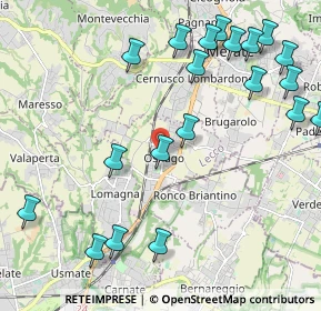 Mappa Via dei Morell, 23875 Osnago LC, Italia (2.582)