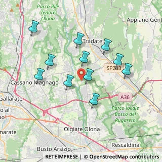 Mappa Via Belvedere, 21050 Gorla maggiore VA, Italia (3.46)