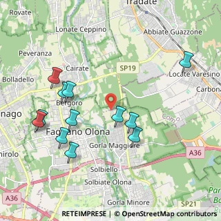 Mappa Via Belvedere, 21050 Gorla maggiore VA, Italia (2.13833)