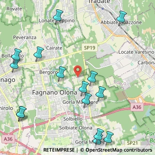 Mappa Via Belvedere, 21050 Gorla maggiore VA, Italia (2.86467)