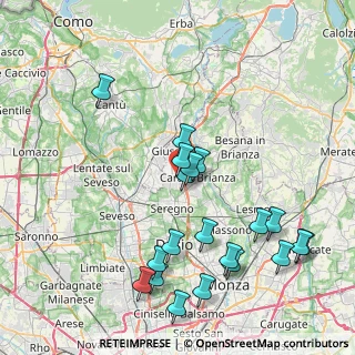 Mappa Bis, 20843 Verano Brianza MB, Italia (8.8885)