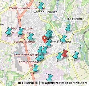 Mappa Via Nicolò Tommaseo, 20841 Carate Brianza MB, Italia (0.952)