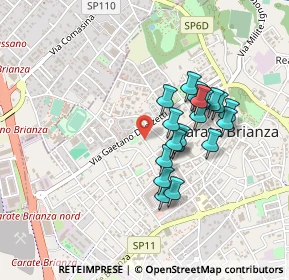 Mappa Via Nicolò Tommaseo, 20841 Carate Brianza MB, Italia (0.3605)