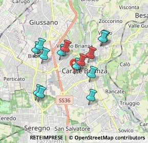 Mappa Via Nicolò Tommaseo, 20841 Carate Brianza MB, Italia (1.50071)