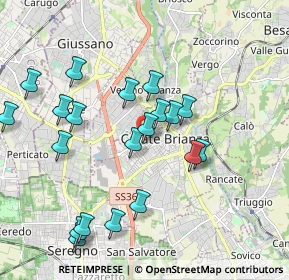 Mappa Via Nicolò Tommaseo, 20841 Carate Brianza MB, Italia (1.976)