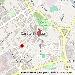 Mappa Via Dante Cesana, 18, 20841 Carate Brianza, Monza e Brianza (Lombardia)