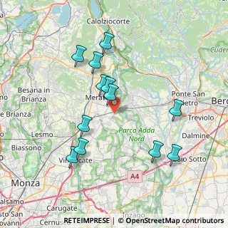 Mappa Via Cascina Sant'Antonio, 23877 Paderno d'Adda LC, Italia (7.30417)