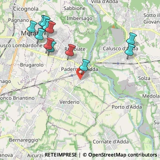 Mappa Via Cascina Sant'Antonio, 23877 Paderno d'Adda LC, Italia (2.56)