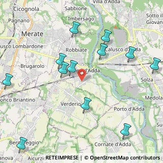 Mappa Via Cascina Sant'Antonio, 23877 Paderno d'Adda LC, Italia (2.495)