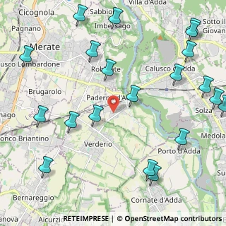 Mappa Via Cascina Sant'Antonio, 23877 Paderno d'Adda LC, Italia (2.8855)