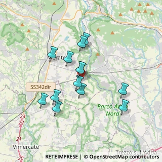 Mappa Via Cascina Sant'Antonio, 23877 Paderno d'Adda LC, Italia (3.12077)