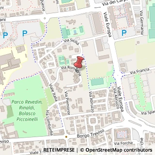 Mappa Via Romagna, 38, 31033 Castelfranco Veneto, Treviso (Veneto)