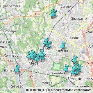 Mappa Via Fiume, 22060 Cabiate CO, Italia (2.34833)