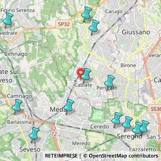 Mappa Via Fiume, 22060 Cabiate CO, Italia (3.13)