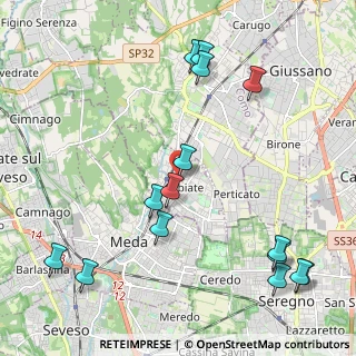 Mappa Via Fiume, 22060 Cabiate CO, Italia (2.60267)