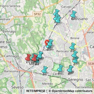 Mappa Via Fiume, 22060 Cabiate CO, Italia (2.1875)