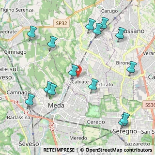 Mappa Via Fiume, 22060 Cabiate CO, Italia (2.51)