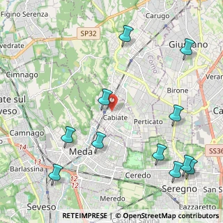 Mappa Via Fiume, 22060 Cabiate CO, Italia (2.75182)