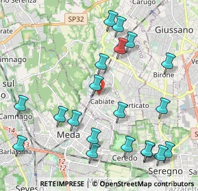 Mappa Via Fiume, 22060 Cabiate CO, Italia (2.41)