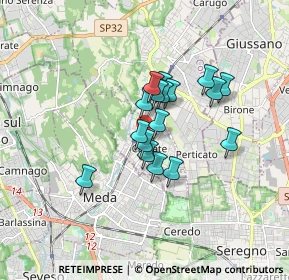 Mappa Via Fiume, 22060 Cabiate CO, Italia (1.19706)