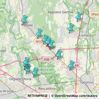 Mappa Via S. Bartolomeo, 22076 Mozzate CO, Italia (3.98692)