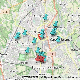 Mappa Viale Lario, 20833 Giussano MB, Italia (1.8155)